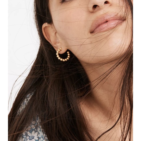 Medium Hoop gold Earrings