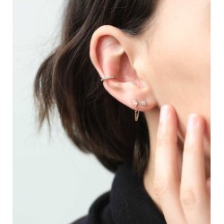 Crystal Push Pin Flat Back Earring