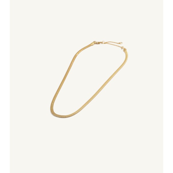 Gold Tone Delicate Snake Chain