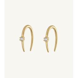 Luna Open Hoop Earring