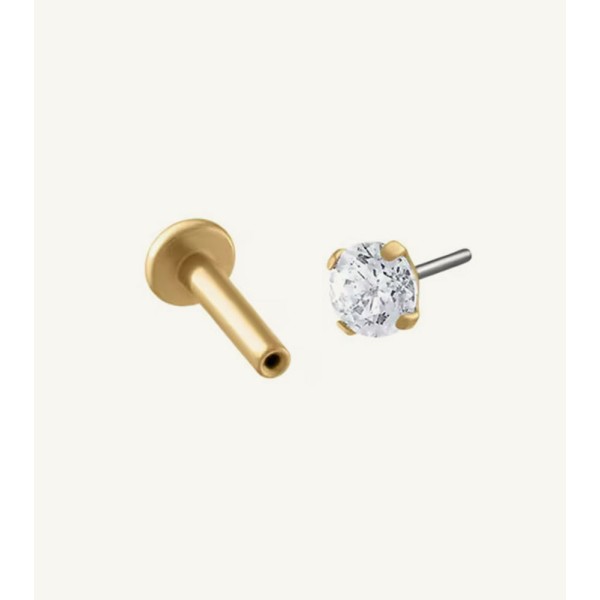 Crystal Push Pin Flat Back Earring